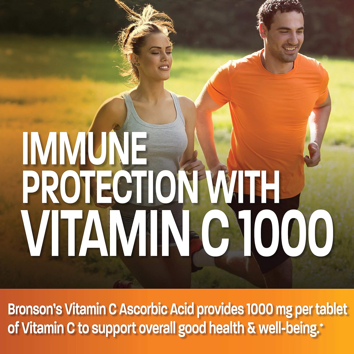 Vitamin C 1000 mg Premium Non-GMO Ascorbic Acid - Maintains Healthy Immune System, Supports Antioxidant Protection - 100 Tablets : Health & Household