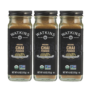 Watkins Gourmet Organic Spice Jar, Chai Powder, 4 Ounce (Pack Of 3)