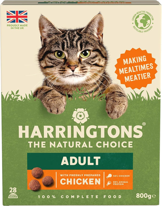 Harringtons Complete Dry Cat Food with Freshly Prepared Chicken - 5x800g?HARRCATC-B800
