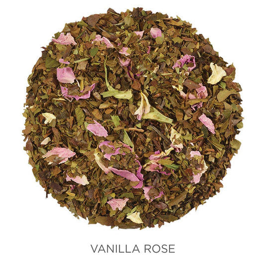 Tea Forte Vanilla Rose Organic White Tea, Makes 35-50 Cups, 2.82 Ounce Loose Leaf Tea Canister