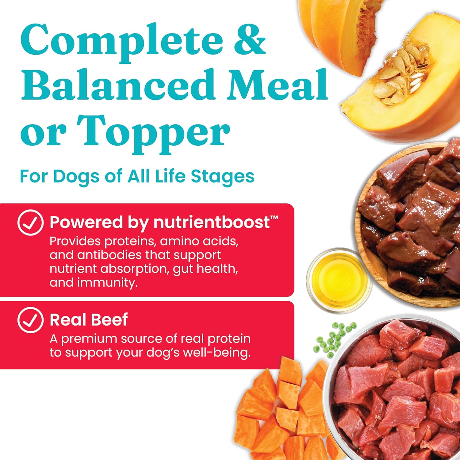 Solid Gold Air Dried Dog Food Toppers for Picky Eaters - Healthy Dog Treats Made with Real Beef to Serve as Meal Topper or Dog Treat - Supports Muscle Growth, Immunity, and Healthy Digestion - 2 LB : Pet Supplies