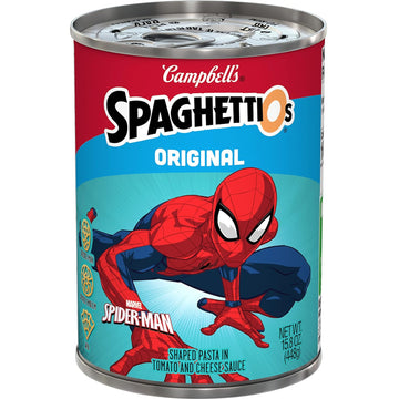 SpaghettiOs Original Marvel's Spider-Man Shaped Canned Pasta, 15.8 oz Can