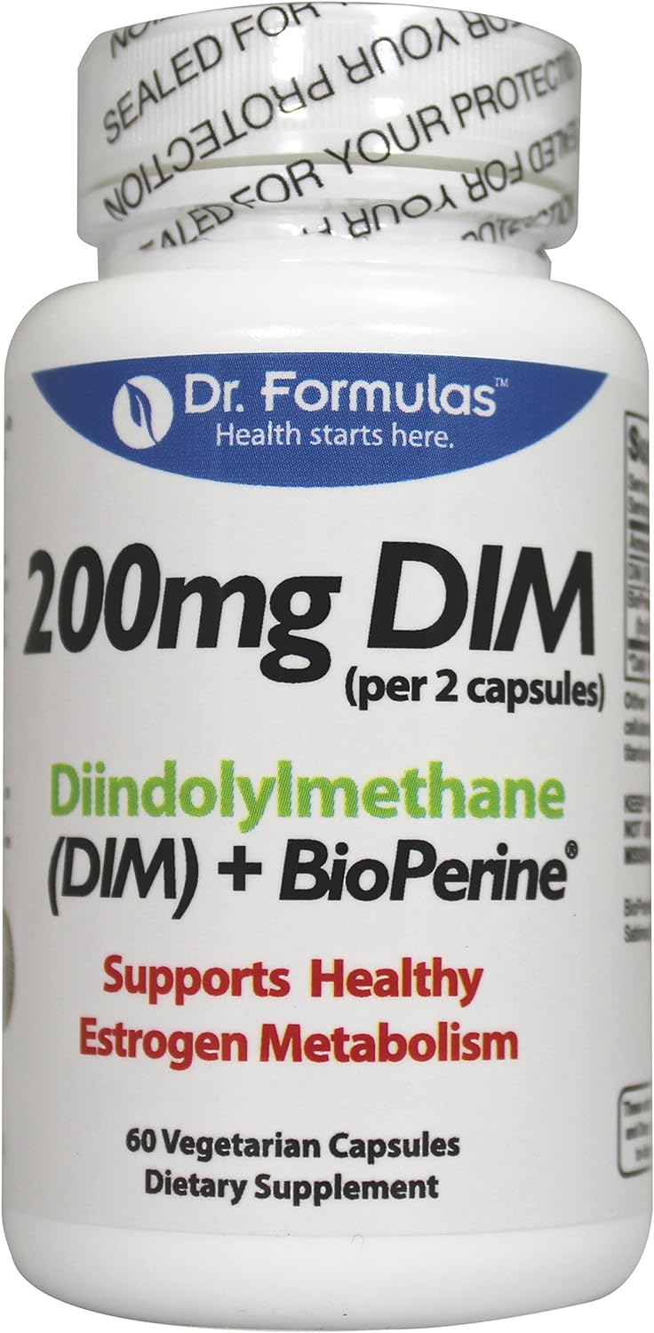 DrFormulas DIM Supplement for Women & Men | Complex Detox Plus BioPerine Diindolylmethane : Health & Household
