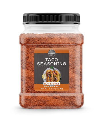 Birch & Meadow Hot & Spicy Taco Seasoning, 2.5 Lb, Spicy Seasoning Blend, Hot & Flavorful