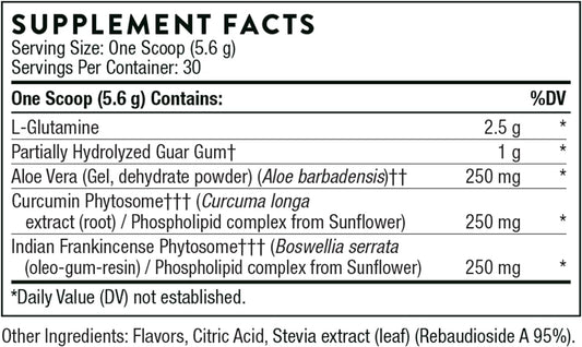 Thorne Enteromend - Botanical And Amino Acid Formula To Support Intestinal Health - Orange Vanilla Flavor - 5.9 Oz