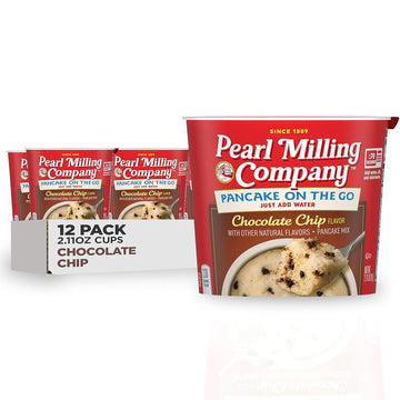 Pearl Milling Company Pancake Cups, Chocolate Chip, 2.11oz Cups (12 Pack)