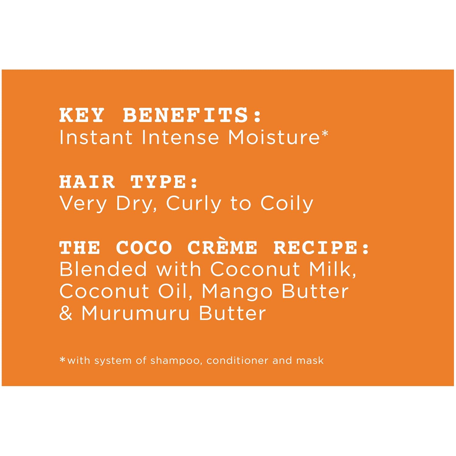 Carol’s Daughter Coco Creme Sulfate Free Shampoo and Conditioner Set with Silicone Free Hair Butter, for Very Dry Curly Hair, with Coconut Oil and Mango Butter : Beauty & Personal Care