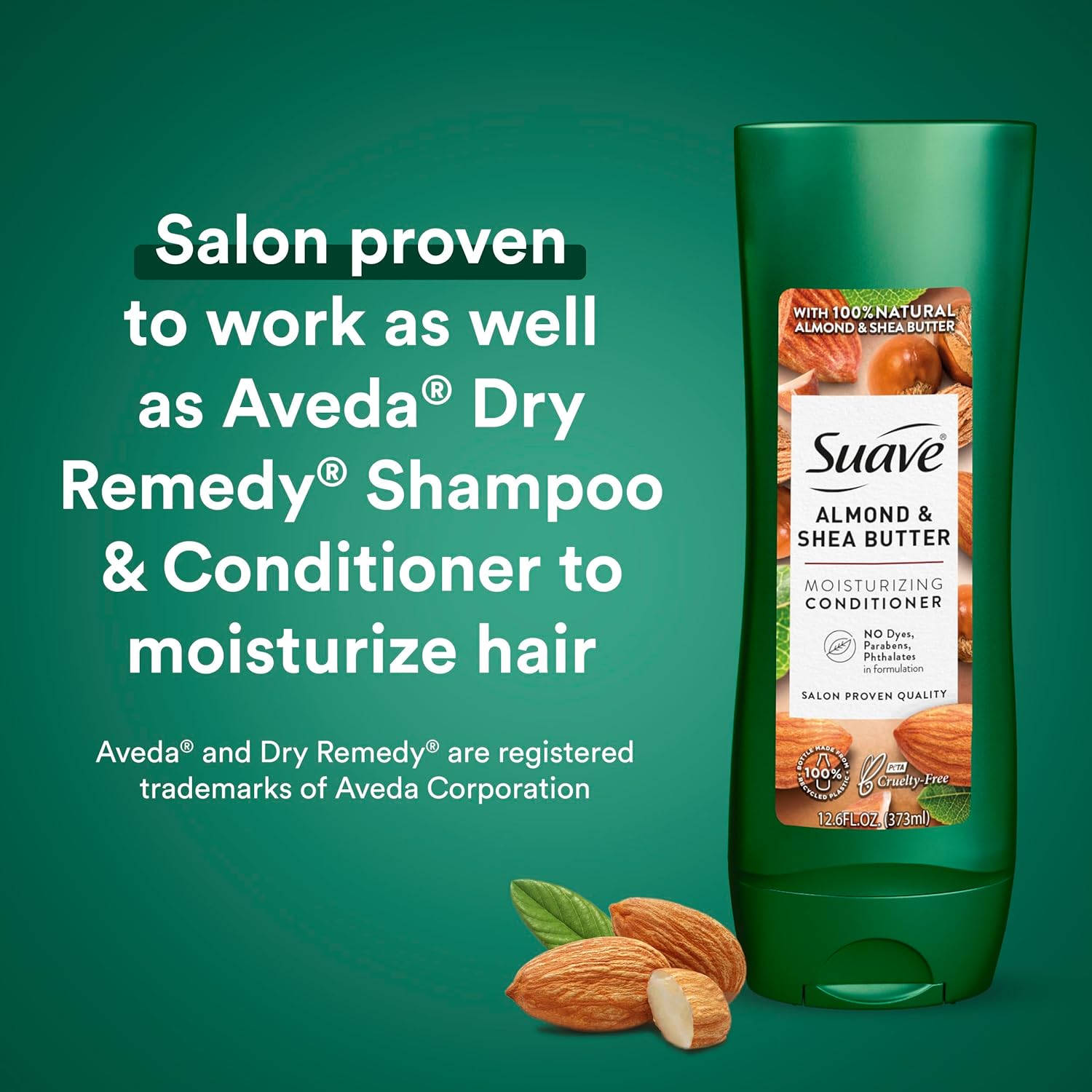 Suave Shampoo and Conditioner Set, Almond & Shea Butter - Moisturizing Shampoo & Conditioner, Dry Hair Treatment, Scented, 12.6 Oz Ea (2 Piece Set) : Beauty & Personal Care