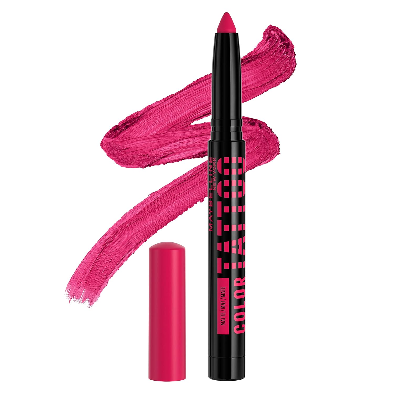 Maybelline Color Tattoo Longwear Multi-Use Eye Shadow Stix, Eye Makeup, I Am Unique (Vivid Pink Matte), 1 Count