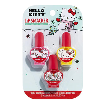 Lip Smacker Holiday Hello Kitty Nail Polish Trio Gift For Girls