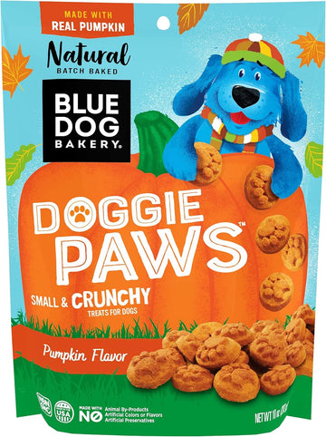 Blue Dog Bakery Doggie Paws, Pumpkin Flavor, 10 Ounces