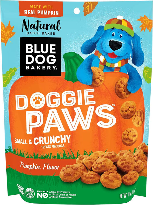 Blue Dog Bakery Doggie Paws, Pumpkin Flavor, 10 Ounces (Pack Of 8)