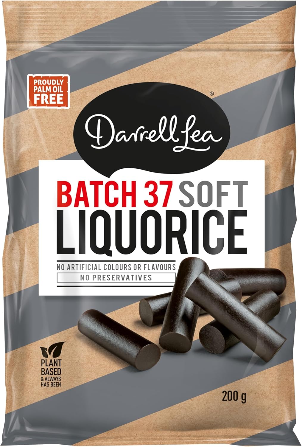 Darrell Lea - Batch 37 Soft Liquorice, 8 X 200G