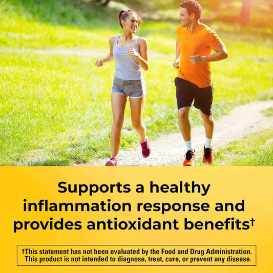 Nature Made Extra Strength Turmeric Curcumin with Black Pepper, 1000mg Turmeric extract (950mg Curcuminoids) per serving, Supports Healthy Inammation Response, 60 Vegetarian Capsules, 30 Day Supply