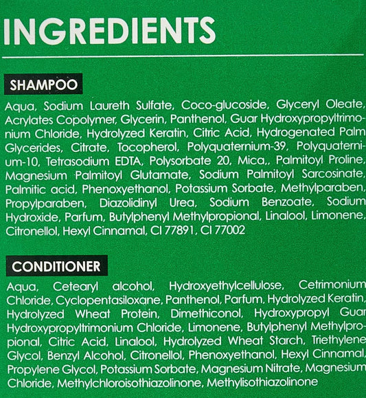 Keratin Hair System Aftercare Salt Free Shampoo And Conditioner