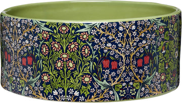 William Morris At Home Canine Companion Ceramic Dog Feeding Bowl | Prevent Spilling Or Tipping | Pet Bowl | Slow Feeder Dog Bowl |Pet Water Bowl |Dimensions: 18.5Cm X 7.7Cm