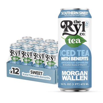 Ryl Iced Tea, Wallen'S Sweet Tea, Antioxidant Superblend, No Artifical Ingredients, 16.0 Fl Oz (12-Pack)