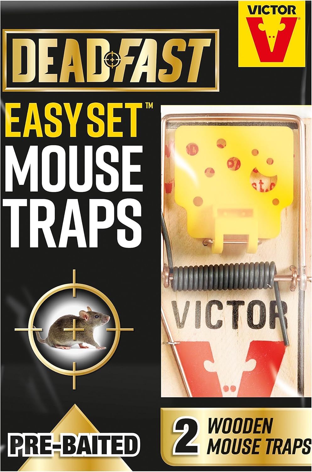 Deadfast 20300397 Easy Set Mouse Trap, Twin Pack :Garden