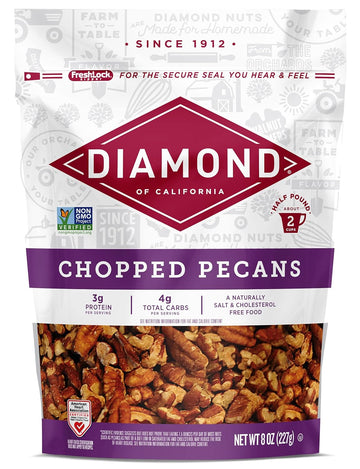 Diamond Of California Chopped Pecans, 8 Oz - 6 Count