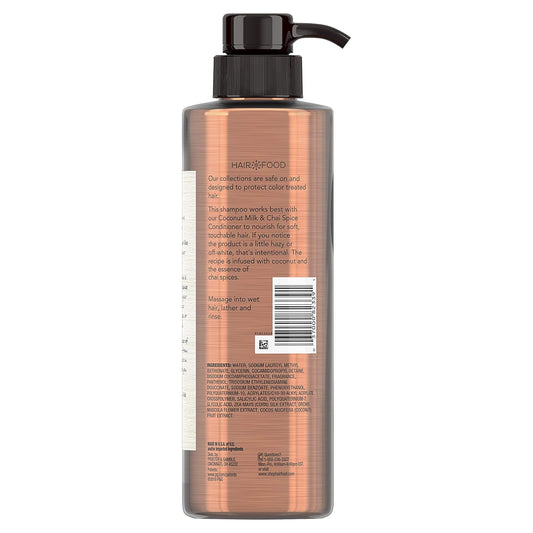 Sulfate Free Shampoo, Dye Free Nourishing Treatment, Coconut and Chai Spice, Hair Food, 17.9 FL OZ