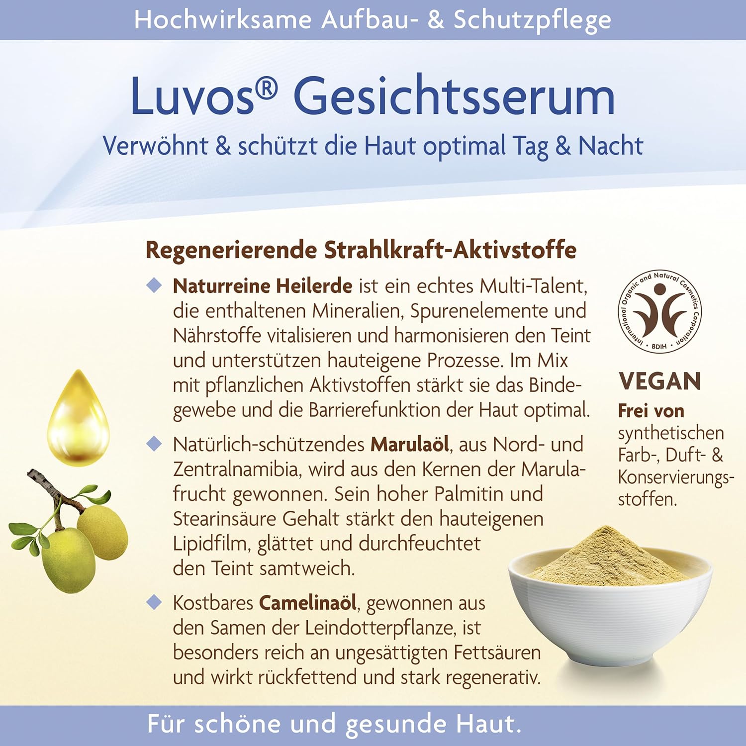Luvos - Siero Curativo Per Il Viso Cura Intensiva 50 Ml : Beauty & Personal Care