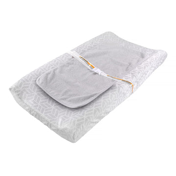 Summer By Ingenuity Basic Changing Essentials Kit With Changing Pad, Cover, And Waterproof Liner, Chevron (3 Piece Set)(Pack Of 1)