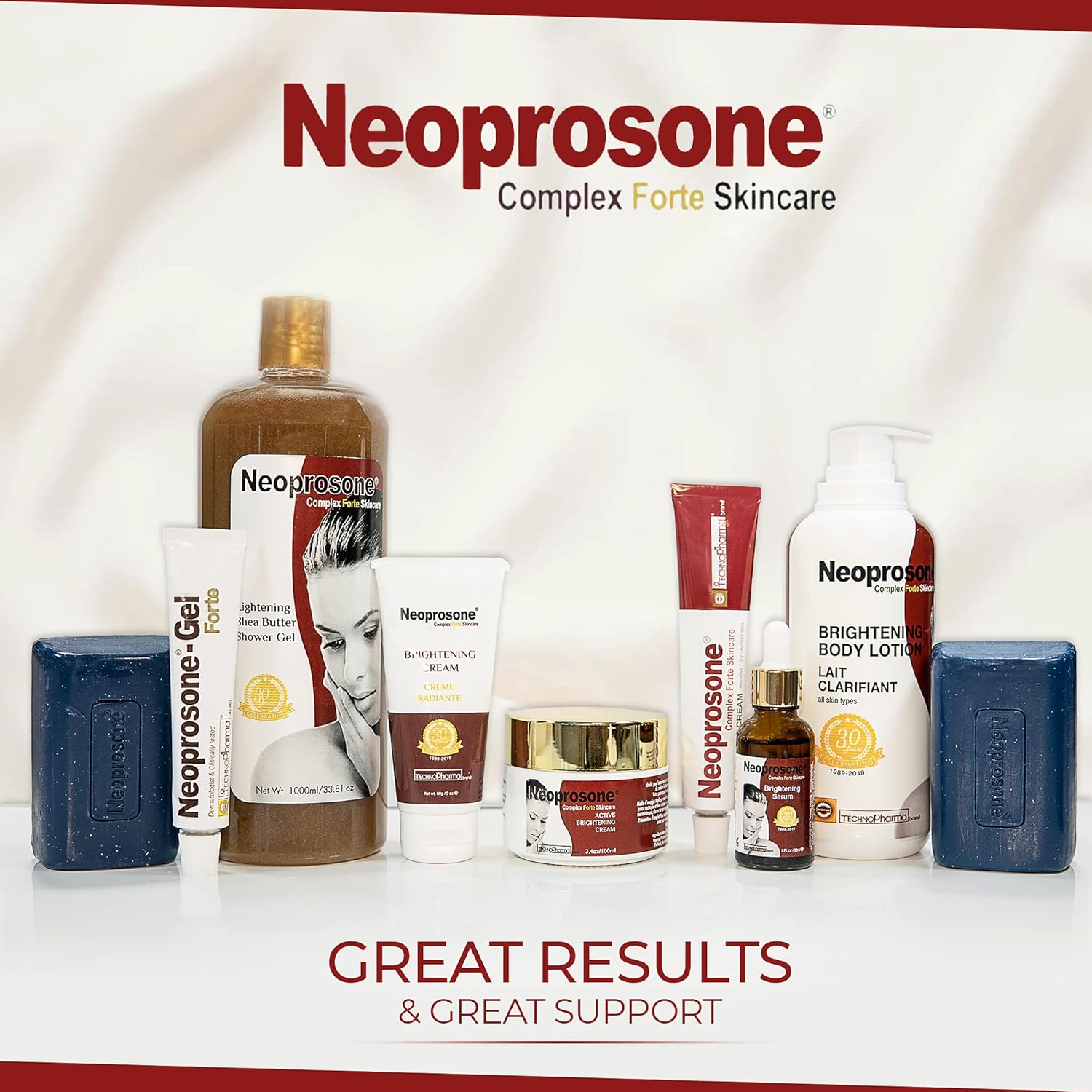 Neoprosone, Skin Brightening Cream - 1.7 Fl Oz / 50 Ml - For Intimate Areas, Body, Knees, Underarm, Elbows