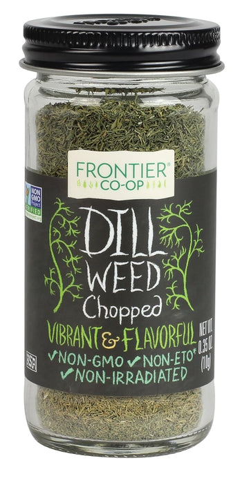 Frontier Co-Op Dill Seed, 0.35 Ounce Bottle, Cut & Sifted, Delicate Flavor Pairs With Salads, Sauces And Fish, Kosher