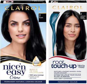 Clairol Nice' N Easy Crème, Natural Looking Oil Infused Permanent Hair Dye, 8A Medium Ash Blonde & Root Touch-Up Permanent Hair Dye, 8.5A Medium Champagne Blonde