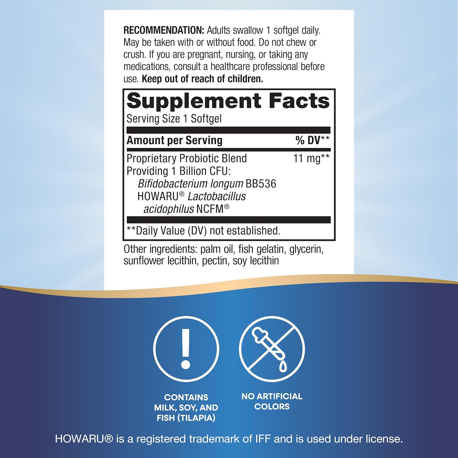 Nature's Way Acidophilus Probiotic Pearls, Supports Digestive Balance*, Protects Against Occasional Constipation and Bloating*, 1 Billion Live Cultures, 90 Softgels (Packaging May Vary) : Health & Household