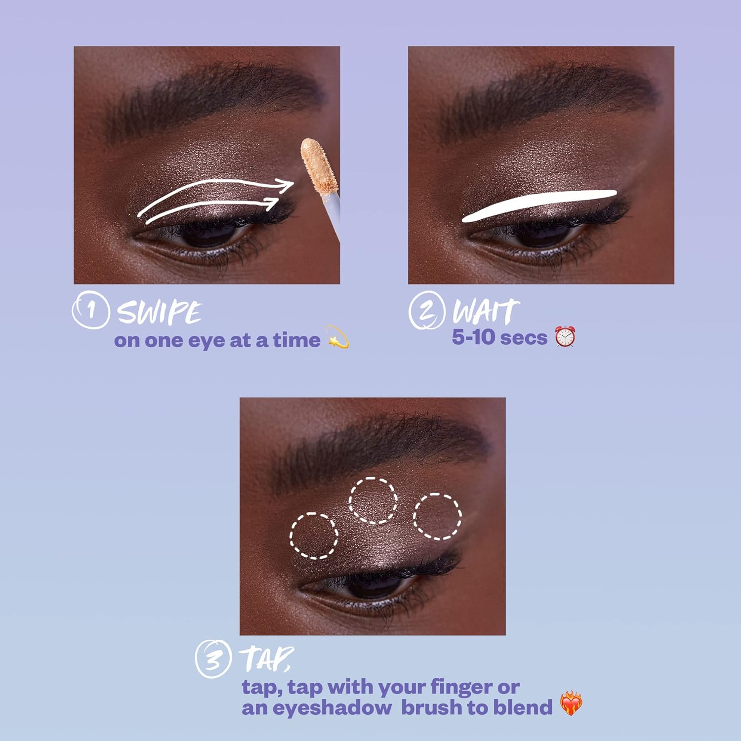 Kosas 10-Second Eye Gel Watercolor Eyeshadow: Moisturizing And Brightening Shimmer Eyeshadows - Heat : Beauty & Personal Care