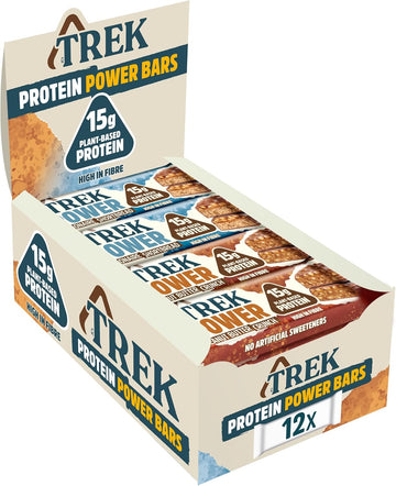 Jb'S Trek Protein Power Bar Variety Pack - Plant Based - Gluten Free - Vegan Snack - 55G X 12 Bars