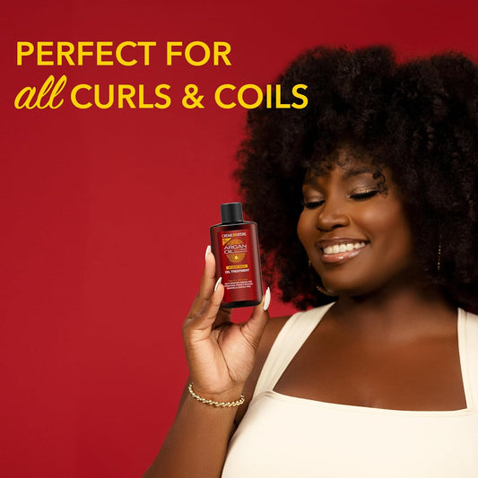 Creme Of Nature, Argan Oil Treatment, Helps Repair Dry Damaged Hair, Prevents Breakage, Anti Frizz, 3 Fl Oz
