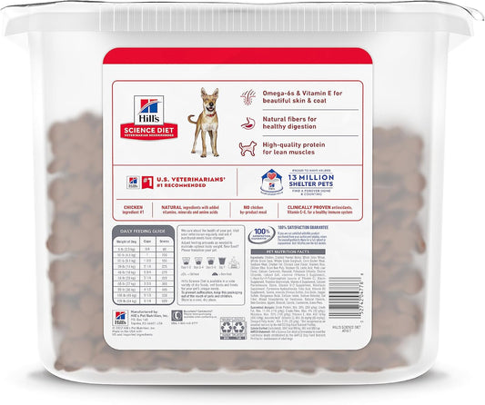 Hill'S Science Diet Adult 1-6, Adult 1-6 Premium Nutrition, Dry Dog Food, Chicken & Barley, 17 Lb Tub