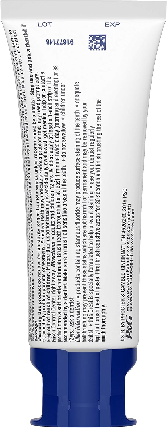 Crest Pro-Health Gum And Sensitivity, Sensitive Toothpaste, Gentle Whitening, 4.1 Oz : Health & Household