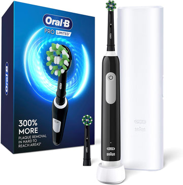 Oral-B Pro Limited Electric Toothbrush With (2) Brush Heads, Rechargeable, Black