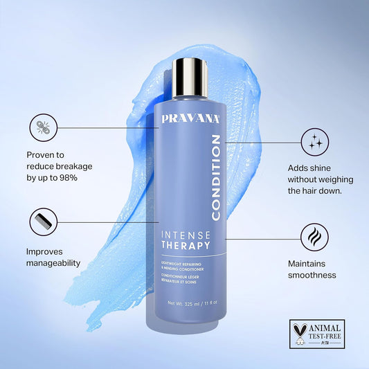 Pravana Intense Therapy Conditioner | Lightweight Repairing & Mending | Restores & Nourishes Damaged Hair | Reduces Breakage | Strengthens, Hydrates & Softens