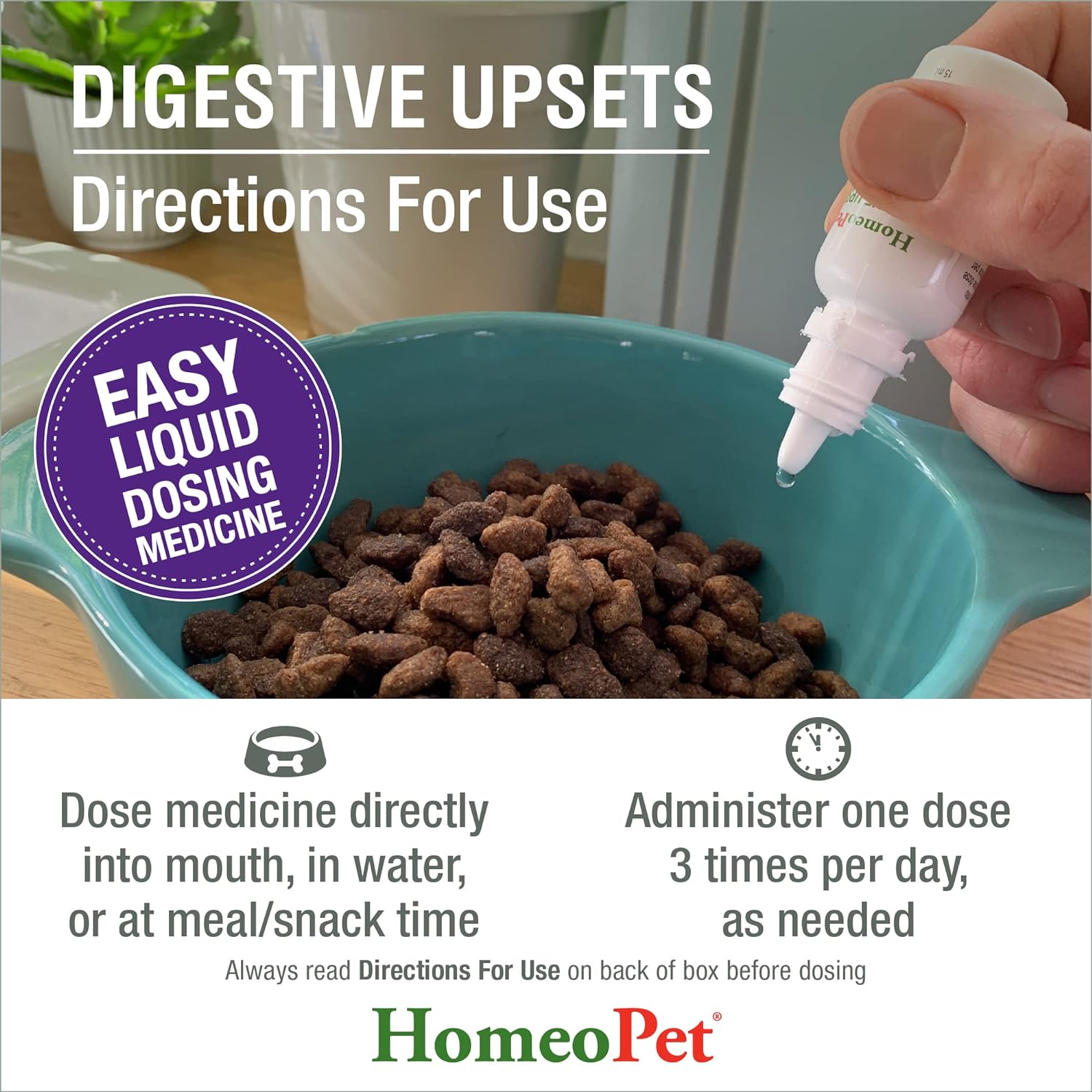 HomeoPet Digestive Upsets Natural Pet Digestive Support, Supports Temporary Relief from Digestive Problems, 15 Milliliters : Pet Digestive Remedies : Pet Supplies