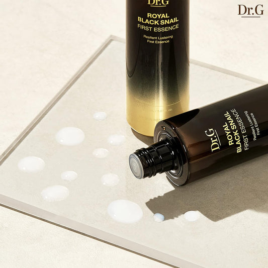 Dr.G Royal Black Snail Mucin Essence, 165Ml - Korean Essence Skincare, Korean Skin Care Moisturizer, Snail Mucin Moisturizer, Snail Mucin Serum, Snail Serum, Korean Moisturizer For Dry Skin, Kbeauty