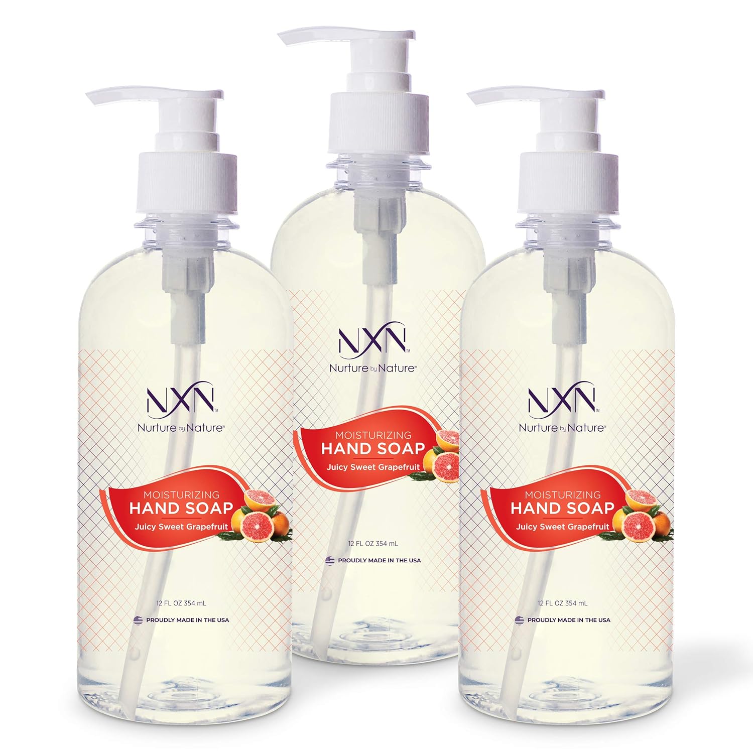 Nxn Hand Soap Anti Bacterial (12Oz, Sweet Grapefruit)