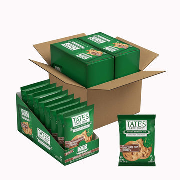 Tate’S Bake Shop Chocolate Chip Cookies, 16 – 2 Cookie Snack Packs (2 Boxes)