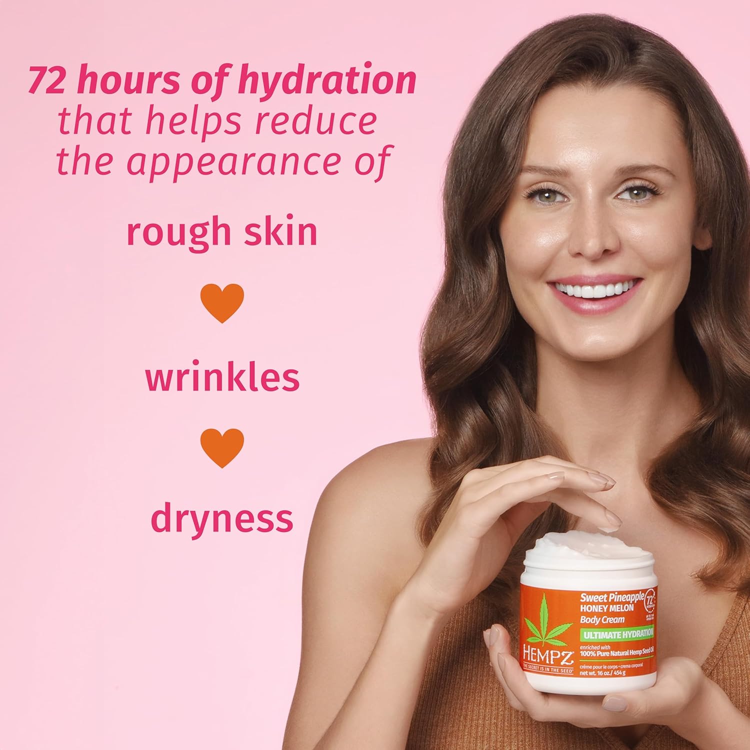 Hempz New Lux Body Cream, Sweet Pineapple & Honey Melon Herbal, Ultra Hydrating, 16 Oz. : Beauty & Personal Care