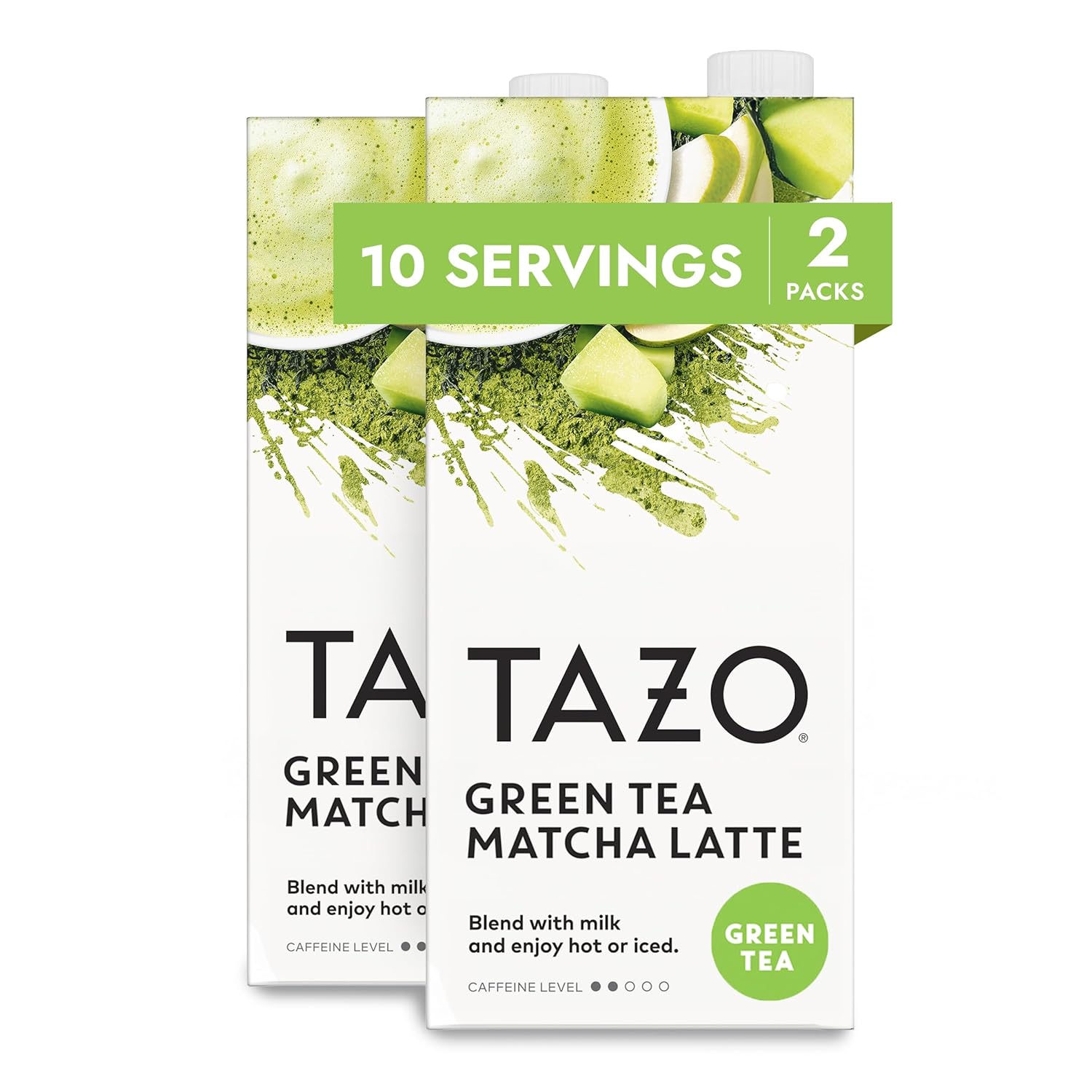 Tazo Green Tea Matcha Latte, Green Tea Concentrate, Easy-To-Serve Matcha Tea For Everyday Lattes, Mocktails, Hot Or Iced Tea, 32 Oz Tea Mix Carton (Pack Of 2)