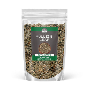 Birch & Meadow Mullein Leaf, Cut & Sifted, Herbal Tea, Mild Flavor (4 Ounce)