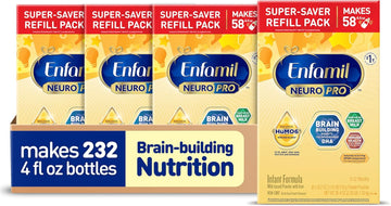 Enfamil Neuropro Baby Formula, Mfgm* 5-Year Benefit, Expert-Recommended Brain-Building Omega-3 Dha, Exclusive Immune Supporting Humo6 Blend, Infant Formula Powder, Baby Milk, 36.4 Oz (Pack Of 4)