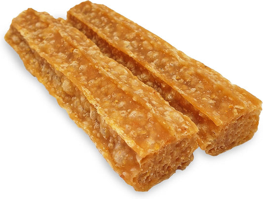Happy Teeth Natural Cheese Dog Chews | Peanut Butter Flavor | Dental Chew | Protein Rich | Gluten Free - Lactose Free - Wheat Free - Soy Free | 2 Happy Teeth Chews Per Resealable Pouch
