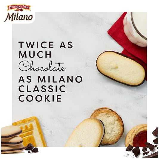 Pepperidge Farm Milano Cookies, Double Dark Chocolate, 3 Bags, 7.5 Oz. Each