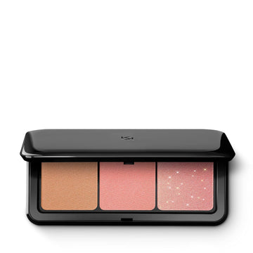 Kiko Milano Multi Finish Trio Blush & Bronzer Palette | 1 Bronzer And 2 Blushes In Matte And Metallic Finishes