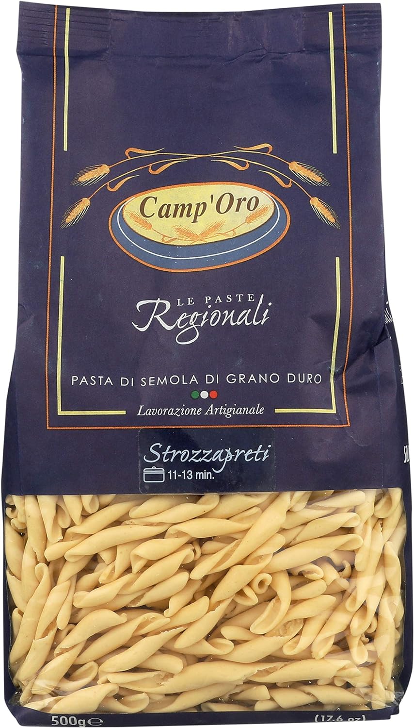 Camp'Oro Le Regionali Rustic Strozzapreti Pasta Pack of 16 (16 Ounce) Bag