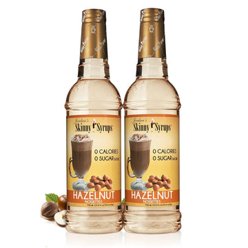Jordan'S Skinny Syrups, Hazelnut Coffee Syrup, Sugar Free, 25.4 Ounces (Pack Of 2), Zero Calorie Drink Flavoring & Mixes